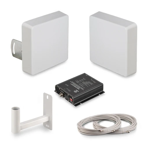Комплект усиления сотовой связи KROKS RK1800/2100-60F для помещений до 200 м2, GSM1800, LTE1800, 3G UMTS2100, усиление до 62 дБ