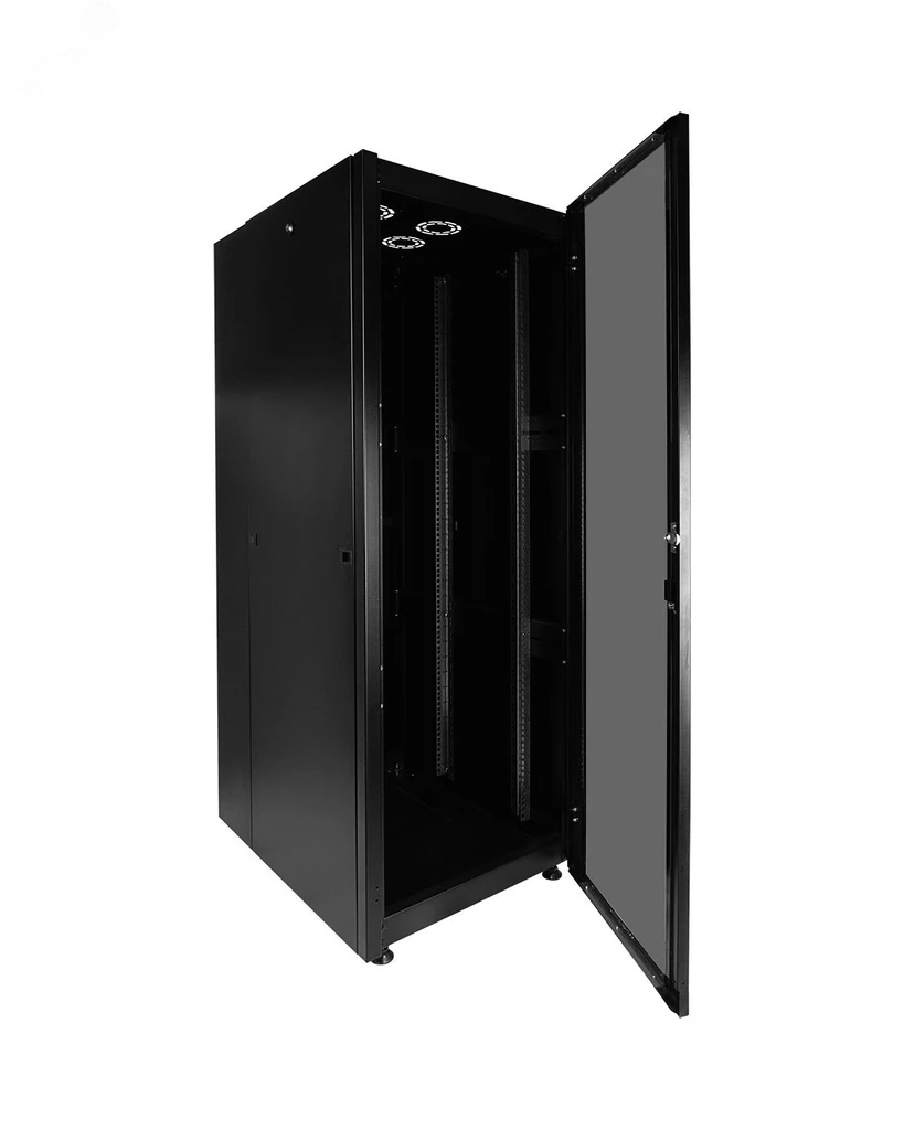 Серверный шкаф RackMann 42U напольный 600x800x2010 мм чёрный IP20