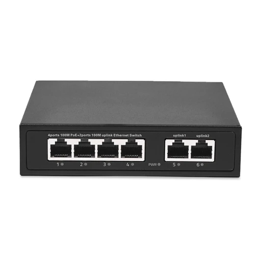 PoE коммутатор AS-P1042 Light на 4 порта 100 Мбит/с, мощность 65Вт, пропускная способность 1.2 Гбит/с