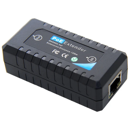 Удлинитель Ethernet PoE M-PT100, 100 Мбит/с, 100 м, 1.2 Вт, каскад до 500 м