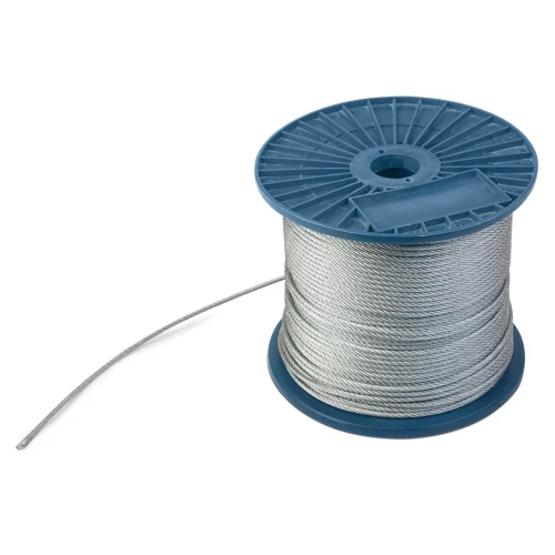 Трос стальной 2 мм 200 м DIN 3055 без ПВХ изоляции