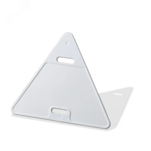 Бирка кабельная маркировочная треугольная У-136, полипропилен, 62х55х0.8 мм, белый