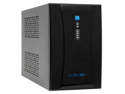 ИБП Accordtec UPS-220/1200VA 1200 Вт, 1200 VA, 2 АКБ по 7 А·ч, 3 Euro-розетки, 220 В
