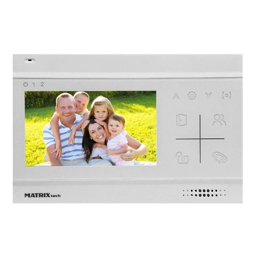 Монитор видеодомофона MT-MW4.3A-SD (М) v1, 4,3 TFT LCD, 480x272, запись, SD 32 ГБ, белый
