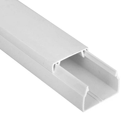 Кабель-канал 40х25 мм белый ПВХ 2 м для прокладки электросетей до 1000 В